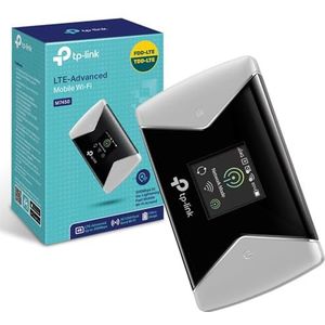 TP-Link M7450 4G+ MiFi, Portable Travel Wi-Fi, SD-Card Slot, Unlocked LTE-Advanced Cat6 Mobile Wi-Fi Hotspot, Caravan Wi-Fi (Share Dual Band Wi-Fi met tot 32 apparaten, gemakkelijk tpMiFi App