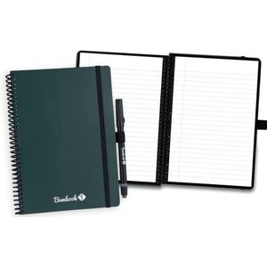 Bambook Veluwe Colourful Notitieboek - Forest - A5 - Lined - Uitwisbaar notitieboek, herbruikbaar notitieblok, Duurzaam Whiteboard Schrift - Inclusief Gratis Pen & Bambook App