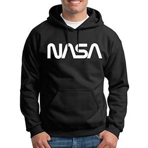 TShirt-People Nasa Worm Logo capuchontrui voor heren, zwart, L