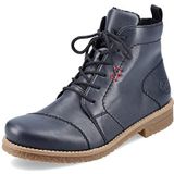 Rieker - Veterlaarsjes - Donkerblauw - Synthetisch - Vetersluiting - Blokhak