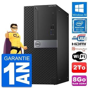Dell PC Tour OptiPlex 7050 Intel G4400 RAM 8GB harde schijf 2TB HDMI Windows 10 WiFi (Rebuild)