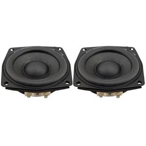 GatherTOOL 2 stks DIY 2,5 Inch Full Range Speaker 8Ohm 15W Hifi Bluetooth Speaker 66mm Dubbele Neodymium Papier Basin Luidspreker Home Theater (Kleur: 2 stuks)