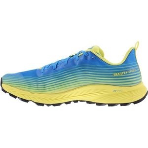 INOV8 Trailfly Speed - Trailhardloopschoenen voor heren, Blauw/Geel, 46 EU breed