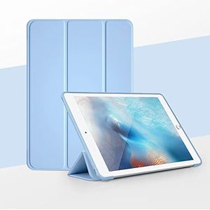 Hoes, Compatibel met iPad Pro 10.5/Air3 10.5 inch 2018/2019 Slim Stand Hard Back Shell Beschermende Smart Cover Case, lichtgewicht Shell Tri-Fold Folio Cover & Auto Wake/Sleep (Color : Light blue)