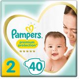 Pampers Maat 2 New Baby Luiers, 40 Stuks (4-8 kg), Pampers Zachtste Comfort