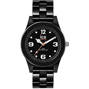 ICE-WATCH - Ice Slim Black - Zwart heren/Uniseks horloge met plastic armband - 015777 (medium), zwart, armband