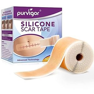 Silicone Scar Tape Roll, 1.6” x 60” Medical Tape for Wound Care Bandages Scars Strips for Surgical Scars Keloid, C-Section, Burns, Injuries Acne, Stretch Marks Removal Sheet Tapes (1.6” x 60”)