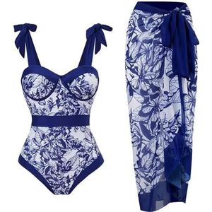 Dames badpak cover-up badmode pak afdrukken ontwerp zomer strand bikini's cruise vakantie bikini's badpak set