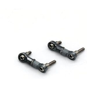 For WLtoys K989 284131 K969 K979 K999 RC afstandsbediening auto 1/28 muggen auto metalen PO accessoires achter bovenste hendel(Light Grey)