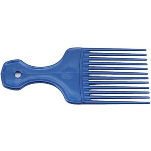 1 stuk brede tanden borstel pick kam vork haarborstel insert haar pick kam plastic gear kam voor krullend afro haar styling gereedschap (maat: blauw)