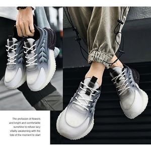 Mode sneakers trainingsschoenen for heren dames, ultralichte outdoor casual sportschoenen ademende antislip loopschoenen (Color : Gray, Size : 37 EU)