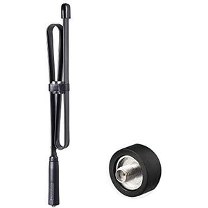 Bingfu Dual Band VHF UHF 136-460MHz 79cm Opvouwbare CS Tactische SMA Vrouwelijke Ham Radio Antenne voor Baofeng BF-F8HP UV-5R UV-82 BF-888S Handheld CB Ham Radio Twee Manier Walkie