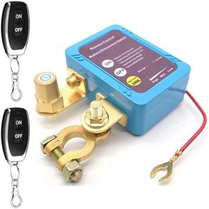 Accuschakelaar, stroomonderbreker voor 12 V batterij, relais voor batterijschakelaar, 12 V 240 A met 2 afstandsbedieningen, anti-diefstal accuschakelaar voor auto, boot, vrachtwagen, kampeerwagen (A)