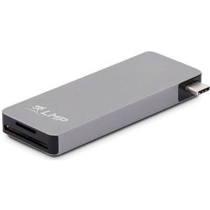 LMP USB-C Basic Hub 6 Port, 3x USB 3.0 (1x 1.5A Output), W126585047 (USB 3.0 (1x 1.5A Output), SD/microSD, USB-C (PD), Alu, space grey)