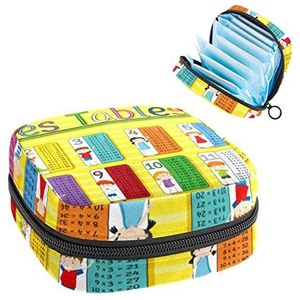 brief, Periode Pouch Draagbaar, Tampon Opbergtas,Tampon Houder voor Portemonnee Vrouwelijke Product Organizer, Meerkleurig, 4.7x6.6x6.6 in/12x17x17 cm