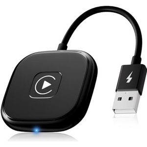 Draadloze CarPlay-adapter, voor Wired Apple CarPlay, compatibel met auto's vanaf 2016 en iPhone iOS 10+, draadloze CarPlay Car Connectivity Box, CarPlay zonder kabel