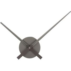 [DL] Wall Clock Little Big Time Mini metallic donkergrijs