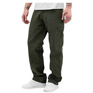 Dickies Relaxed Fit Eend Carpenter Jean met rechte pijpen voor heren, Gespoeld Mosgroen, 32W / 32L