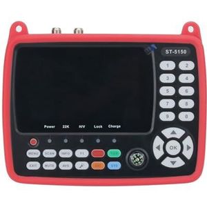 Digitale satellietzoeker ST-5150 DVB-S2/T2/C HD Satelliet TV-signaalzoeker Digitale signaalmeter Satellietzoeker voor het aanpassen van de satelliet-tv-schotel