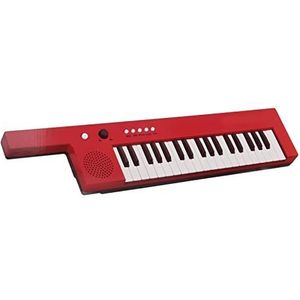 37 Toetsen Toetsenbord Piano, Draagbaar Gitaartoetsenbord met 32 ​​noten Polyfonie Mini Keytar voor Kinderen Beginner USB Pianotoetsenbord voor Muzikale Opvoeding(rood)