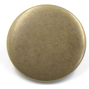 10 Stuks Ronde Gouden Knop Metalen Knop Grote Fournituren Knopen Jas Knopen Naaien Knopen, Decoratie Knopen, Kleding Knopen Vervangbaar, Eenvoudig Te Installeren, DIY-Brons-15mm