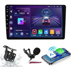 Android 14 Autoradio Navi voor C-hery A3 2008-2010 9 ""Screenradio met draadloze carplay Android Auto GPS Navigatieondersteuning Bluetooth 5.0 HIFI FM 5G-WiFi SWC MIC-camera,M400s