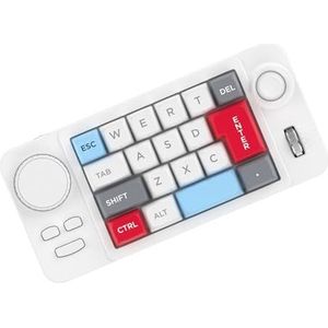 19 Kleur Gaming Toetsenbord Programmeerbare Joystick Dubbele Macroed Wiel Hot Swappable Schakelaars Ruimtebesparende Kleur Mechanische Toetsenbord Met Macroed Knop