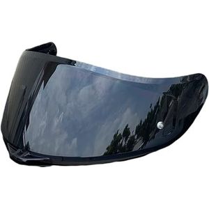 Motorhelm vizier lens, Helmvizier, K5 gezichtsscherm vervangende UV-beschermende krasbestendige helmvizier compatibel met AGV K1 K1S K3SV K5 K5S helm (goud)(Black)