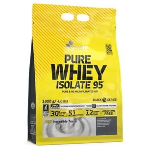 Olimp Pure Whey Protein Isolate 95-1 pack - Lactosevrije eiwitshake - Spierversterking - Volledig aminozuurprofiel (1800g, Vanilla)