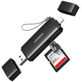 UGREEN - USB Kaartlezer - Zwart - USB A en C - Ondersteunt tot 2TB