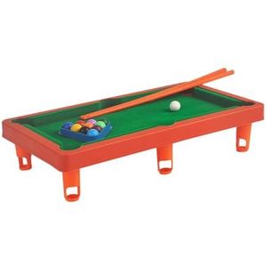 perfeclan Mini-pooltafelset Mini tafelbladbiljart Thuiskantoor met driehoeksrek Snookertafel Desktopspelspeelgoed voor familiekinderen, 30.3 cm x 17.5 cm x 6.7 cm