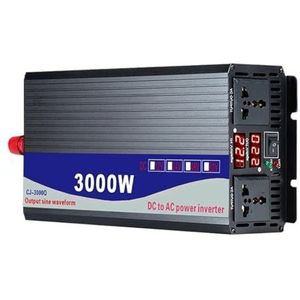 3000/4000/5000W Pure Sine Wave DC 12V 24V 48V 60V naar AC 220V Power Converter Dubbele Socket Converter Solar Car Inverter (12V_120V(60HZ)_UNIVERSAL)