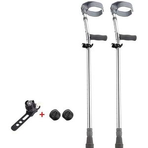 onderarmkrukken, Comfortabele polsgreep Verstelbare standaard en grote volwassenen Lichtgewicht aluminium lichtgewicht armkruk