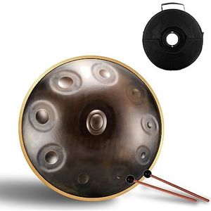 Met de hand gemaakt gouden plaat, 10-toon, roestvrijstalen nitride, metalen warmtebehandelingsproces. Percussie drum opbergtas, draagbare beugel, etc. Beginner professionele Zen Percussie drum Meditat