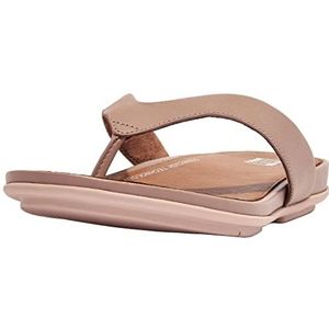 Fitflop Gracie Leren Teenslippers voor dames, Beige, 41 EU