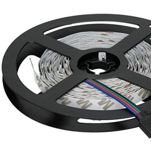 ECD Germany LED Strip Strip SMD 5050 RGB 1m - 30 LED's/m - 360 lm/m - kleurverandering - zelfklevend - LED strip lichtbalk strip verlichting tape verlichting