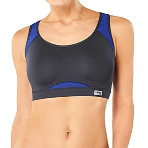 Sloggi Dames Beugel-BH Women Move Fly W effen, meerkleurig (Blue-dark Combination M008/B9), 80B
