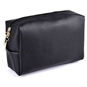 DieffematicHZB make-up tas Makeup Bag Cosmetic Organizer Zipper Toiletry Pouch Make Up Case for Brushes Travel Accessories Women (Color : Schwarz)
