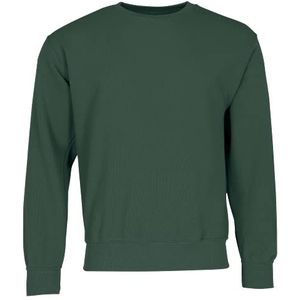 Klassiek heren sweatshirt - Fruit of the Loom Jumper - Fles groen (S)
