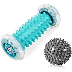 RIGHTWELL Egelbal, voetmassage voor plantaire fasciitis, massagebal en voetmassageroller, pijnverlichting voor hakken en voetboog, stressvermindering en ontspanning door triggerpointtherapie