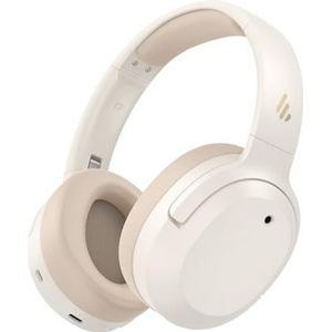 Edifier W820NB Plus Gen 2 draadloze over-ear hoofdtelefoon met ruisonderdrukking, -49 dB ANC, LDAC Hi-Res Audio, 88 uur speeltijd, ruimtelijk geluid, volumebescherming, Bluetooth V6.1 - Ivoor