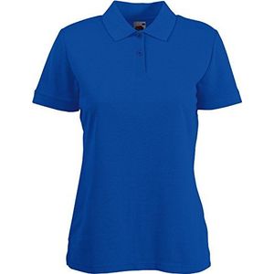 Fruit of the Loom Poloshirt 65/35 voor dames, Blauw (Royal Blue), M