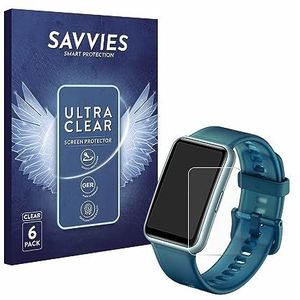 Savvies 6x Schermbeschermer voor Huawei Watch Fit Special Edition Screen Protector Ultra Transparant