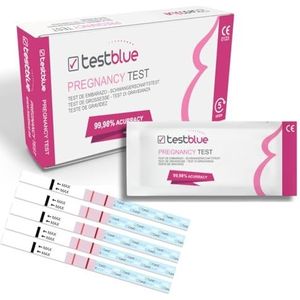 Zwangerschapstest met hoge gevoeligheid, 5 stuks, zwangerschapstest, eenvoudig te bedienen, vroege herkenning, zwangerschapstest met hoge nauwkeurigheid, vroege herkenning, zwangerschapstest
