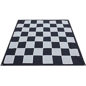 Unika Schaakbord nylon, 520 x 520 cm met haringen, in draagtas, XXL schaakmat of damspel mat, 520 x 520 cm