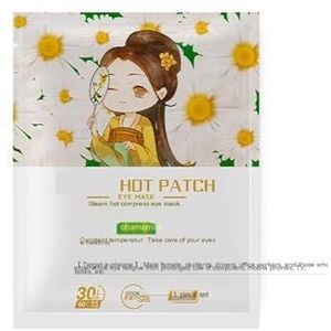 Steam Eye Mask Warm Moisturizing Hot Compress Relaxing Eyes, Office Travel Convenient Shade and Sleep Eye Patch 20 Tablets Pack Steam Eye Mask(ChamomileSteamEyeMask)