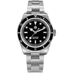 San Martin 38mm Diver 6200 Retro Water Ghost Mannen Horloges Luxe Saffierglas NH35 Automatische Mechanische Vintage Horloge, V 1