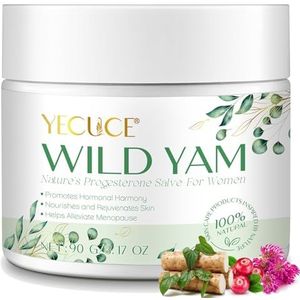 Wilde Yam Cream voor hormoonbalans, natuurlijke biologische wilde yam crème voor menopauze verlichting, opvliegers en nachtelijk zweet verminderd, Australië Dr. Barbara aanbevolen formule wilde yam