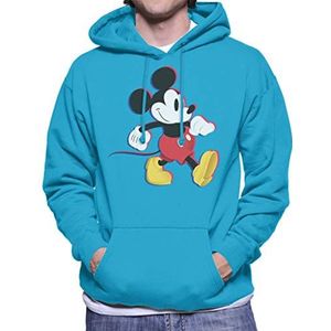 Disney Mickey Mouse March Sweatshirt met capuchon voor heren, Saffier, XXL