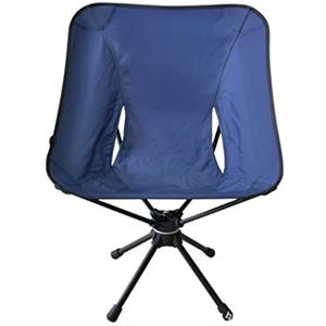 Campingstoel Camping, 360 ° Roterende Klapstoel Vissen Campingstoelen Klapstoel Licht Outdoor Campingstoel Draagbare Stoel Klapstoel Wandelen(Blue)